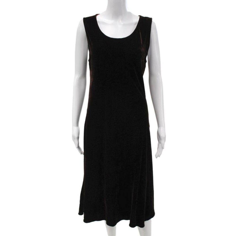 Ghost Womens Shift Dress Black Knee Length Round Neck Viscose Size M